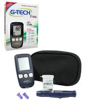 Kit medidor de glicose free 1 completo g-tech