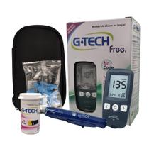 Kit Medidor De Glicose Free 1 G-tech