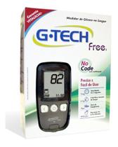 Kit Medidor De Glicose Free Com 10 Tiras 10 Lanceta G-tech