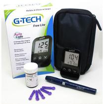 Kit medidor de glicose free lite completo gtech
