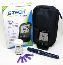 Kit Medidor De Glicose Free Lite G-Tech