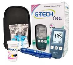 Kit Medidor de Glicose G-Tech Free 1 Com 10 Tiras - G-Tech