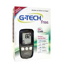 Kit Medidor de Glicose G-Tech Free c/ 10 tiras, 10 lancetas e 1 lancetador