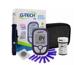 Kit Medidor De Glicose Glicemia G-tech Vita Tiras E Lancetas - GTECH