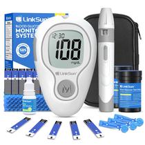 Kit Medidor de Glicose no Sangue LinkSun G-425-3 com 100 Tiras Kit Medidor de Glicose no Sangue LinkSun G-425-3 com 100 Tiras
