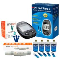 Kit Medidor de Glicose On Call Plus 2 + 200 Tiras + 100 Lancetas + Caneta