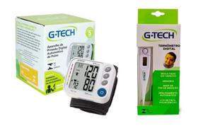Kit Medidor De Pressão Arterial Esfigmomanometro Digital + Termometro Digital - G-TECH