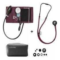 Kit Medidor De Pressão Esfigmo + Esteto Duplo + Estojo