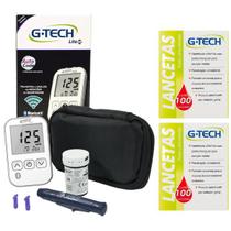 Kit Medidor G-tech Lite Smart + 200 Lancetas