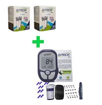 Kit Medidor Glicose Completo Vita + 100 Tiras - G-Tech