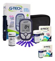 Kit medidor glicose g-tech vita aparelho + 100 tiras