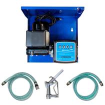Kit Medidor Mecânico com Mangueira PVC para Diesel Bremen 230 V 60 L/min