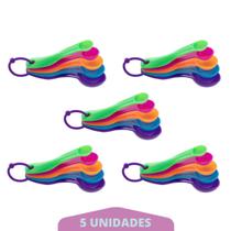 kit Medidor Plástico 5 Peças Colher De Sopa Confeitaria 5Un - QUALITY HOUSE kit Medidor Plástico 5 Peças Colher De Sopa Confeitaria 5Un - QUALITY HOUSE