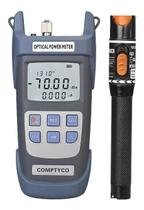 Kit Medidor Potencia Optica Power Meter + Caneta Óptica 10km - nobru telecom