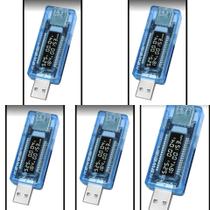 Kit Medidor Voltímetro Amperímetro Usb (5x)