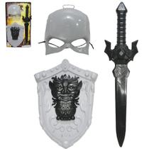 kit medieval com espada + escudo e mascara cavaleiro - TOYMASTER