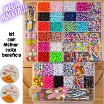 Kit Mega Maleta Miçangas Infantil com + De 10 Mil Pçs - RealizziDecor