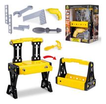 Kit Mega Oficina Bancada Montada E Maleta Com 10 Acessorio