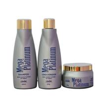 Kit Mega Platinum Life Hair 3x500ml (Na Bolsinha)