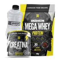 Kit Mega Whey Protein + Creatina Fuel 150G + Galão 950Ml Kit Mega Whey Protein + Creatina Fuel 150G + Galão 950Ml