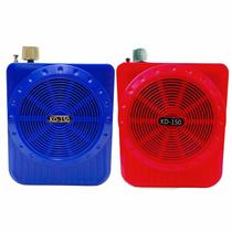 Kit Megafone Amplificador De Voz Azul E Vermelho Com Bateria - Inova