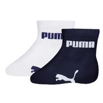 Kit Meia 2 Pares Cano Curto Algodão Bebê Menino Puma Kit Meia 2 Pares Cano Curto Algodão Bebê Menino Puma