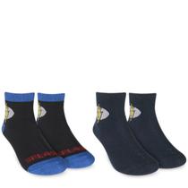 Kit Meia 2 Pares Infantil Menino Cano Curto Estampada em Algodão Hoahi Dckc22741 Kit Meia 2 Pares Infantil Menino Cano Curto Estampada em Algodão Hoahi Dckc22741