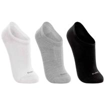 Kit Meia 3 Pares Cano Baixo Sport - 03270 Branco, Cinza e Preto - Lupo