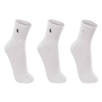 Kit Meia 3 Pares Cano Médio - Branco - 03245-0900 - Lupo