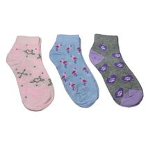 Kit Meia 3 pares Feminina Cano Curto Confort Rpwc21085 Kit Meia 3 pares Feminina Cano Curto Confort Rpwc21085