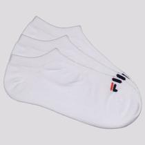 Kit Meia 3 Pares Fila Cano Curto Lisa Branco