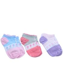 Kit Meia 3 Pares Infantil Menina Cano Curto em Algodão Trifil T5032k Kit Meia 3 Pares Infantil Menina Cano Curto em Algodão Trifil T5032k