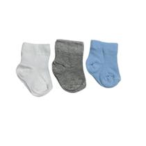 Kit Meia 3 Pares para bebê Recem Nascido Totó