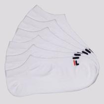 Kit Meia 6 Pares Fila Cano Curto Lisa Branco Kit Meia 6 Pares Fila Cano Curto Lisa Branco