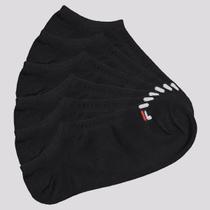 Kit Meia 6 Pares Fila Cano Curto Lisa Preto
