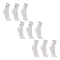 Kit Meia 9 Pares Cano Médio Cinza Preto Mescla 03245 Lupo