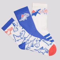 Kit Meia Adidas Brand Love Adrpt 3 Pares Infantil Kit Meia Adidas Brand Love Adrpt 3 Pares Infantil