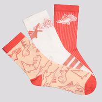 Kit Meia Adidas Brand Love LK Adrpt 3 Pares Infantil Kit Meia Adidas Brand Love LK Adrpt 3 Pares Infantil