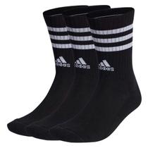 Kit Meia Adidas Cano Alto 3 Pares 3 Listras Kit Meia Adidas Cano Alto 3 Pares 3 Listras
