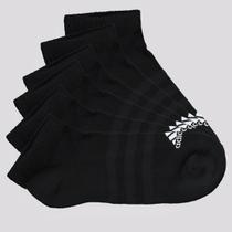 Kit Meia Adidas Cano Baixo I 6 Pares Preta e Branca Kit Meia Adidas Cano Baixo I 6 Pares Preta e Branca