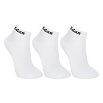 Kit Meia Adidas Cano Médio Com 3 Pares Kit Meia Adidas Cano Médio Com 3 Pares