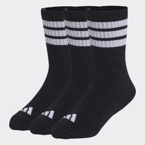 Kit Meia Adidas Crew 3 Pares Infantil Preta Kit Meia Adidas Crew 3 Pares Infantil Preta