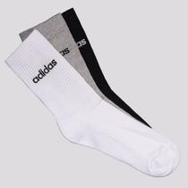 Kit Meia Adidas Crew 3 Pares Kit Meia Adidas Crew 3 Pares