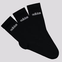 Kit Meia Adidas Linear Cano Alto 3 Pares