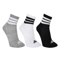 Kit Meia Adidas Mid - 3 Pares Kit Meia Adidas Mid - 3 Pares