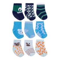 Kit Meia Antiderrapante com 3 pares Pimpolho Menino Infantil 16 ao 20