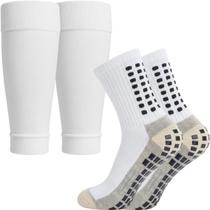 Kit Meia Antiderrapante E Meião Canelito Cortado Futebol Kit Meia Antiderrapante E Meião Canelito Cortado Futebol