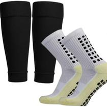 Kit Meia Antiderrapante E Meião Canelito Cortado Futebol Kit Meia Antiderrapante E Meião Canelito Cortado Futebol