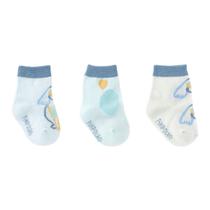Kit Meia Bebê C/3 Pares TAG00-15 Azul Cachorro -Pimpolho Kit Meia Bebê C/3 Pares TAG00-15 Azul Cachorro -Pimpolho
