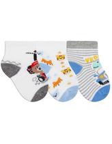 Kit Meia Bebê Recém Nascido Masculina Tam:14 a 15